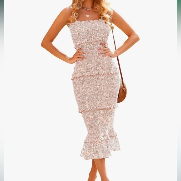 Mable Smocked Midi Dress - Picture 1 of 4